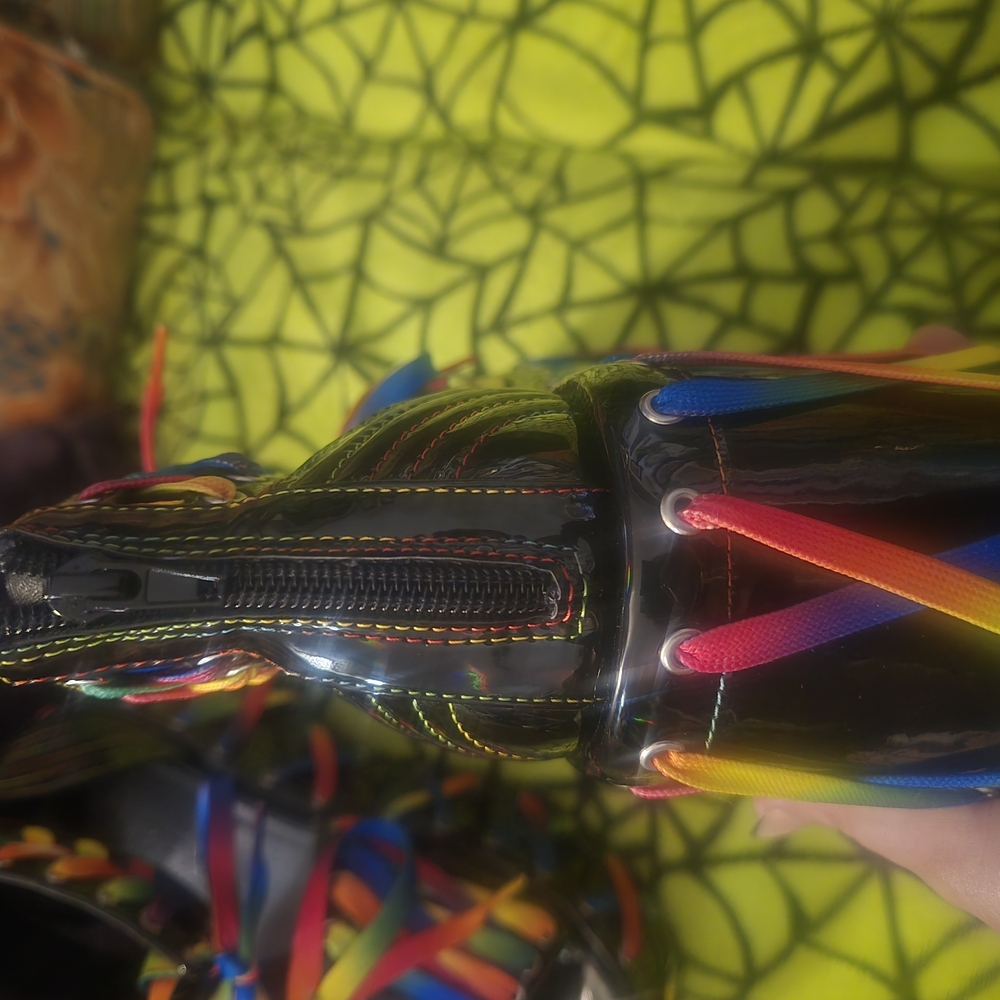 Sold out rare Club exx Rude Awakening Rainbow platforms.. - Picture 7 of 9